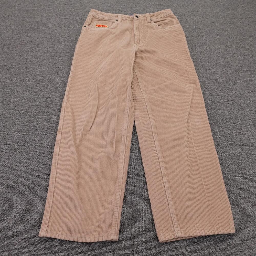 GMPYRE Pants Mens 30x28 Beige Corduroy Relaxed Fit Straight Leg Casual